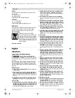 Preview for 12 page of Bosch PRR 250 ES Original Instructions Manual