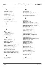 Preview for 111 page of Bosch PSG 3000 Series Instructions For Assembly And Operation Manual