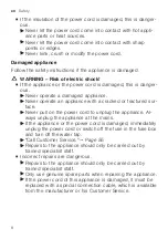 Preview for 8 page of Bosch SBH4HVX37E User Manual