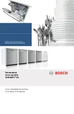 Preview for 1 page of Bosch SHE3AR7*UC Series Operating Instructions Manual