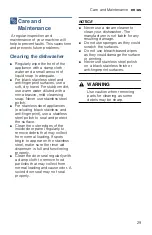 Preview for 29 page of Bosch SHE3AR7*UC Series Operating Instructions Manual