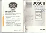 Bosch SMV 55 Operating Instructions Manual preview