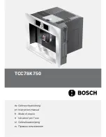 Bosch TCC78K750 Instruction Manual preview