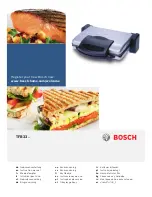 Bosch TFB?33 series Instruction Manual preview