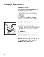 Preview for 22 page of Bosch TKA 9110UC Use And Care Manual