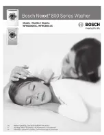 Bosch Vision 800 series Operating And Installation Instructions preview