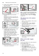 Preview for 24 page of Bosch WAK2021SME Instruction Manual And Installation Instructions