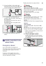 Preview for 25 page of Bosch WAK2021SME Instruction Manual And Installation Instructions