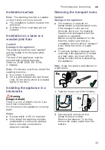 Preview for 33 page of Bosch WAK2427SKE Instruction Manual And Installation Instructions