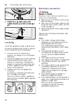 Preview for 36 page of Bosch WAK2427SKE Instruction Manual And Installation Instructions