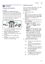 Preview for 23 page of Bosch WAU28460ID Instruction Manual And Installation Instructions