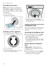 Preview for 38 page of Bosch WAU28T40ES User Manual And Assembly Instructions