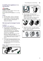 Preview for 15 page of Bosch WAW28420AU Instruction Manual And Installation Instructions