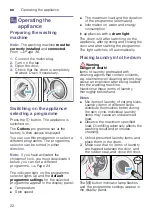 Preview for 22 page of Bosch WAW28540AU Instruction Manual And Installation Instructions