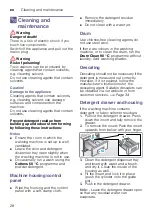 Preview for 28 page of Bosch WAW28540AU Instruction Manual And Installation Instructions