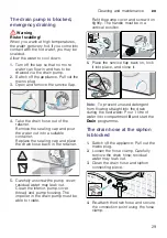 Preview for 29 page of Bosch WAW28540AU Instruction Manual And Installation Instructions