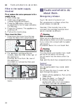 Preview for 30 page of Bosch WAW28540AU Instruction Manual And Installation Instructions