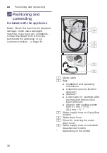 Preview for 36 page of Bosch WAW28540AU Instruction Manual And Installation Instructions