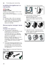 Preview for 38 page of Bosch WAW28540AU Instruction Manual And Installation Instructions