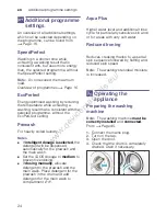 Preview for 24 page of Bosch WAW28660GB Instruction Manual And Installation Instructions