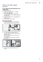 Preview for 47 page of Bosch WAW28750GB Instruction Manual And Installation Instructions