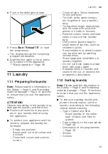 Preview for 43 page of Bosch WAX32EH0BY User Manual And Installation Instructions