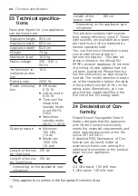 Preview for 78 page of Bosch WAX32EH0BY User Manual And Installation Instructions