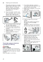 Preview for 40 page of Bosch WAY328890W Instruction Manual And Installation Instructions