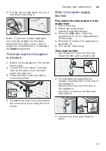 Preview for 41 page of Bosch WAY328890W Instruction Manual And Installation Instructions