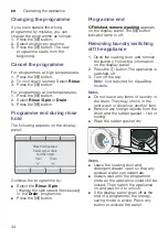 Preview for 44 page of Bosch WAYH890ES Instruction Manual And Installation Instructions