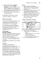 Preview for 49 page of Bosch WAYH890ES Instruction Manual And Installation Instructions