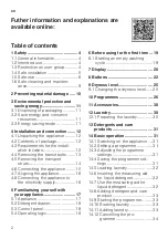 Preview for 2 page of Bosch WDU8H561GR User Manual And Installation Instructions