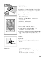 Preview for 43 page of Bosch WFO 2860 Instruction Manual And Installation Instructions