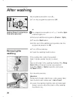 Preview for 20 page of Bosch WFO2466GB Instruction Manual And Installation Instructions