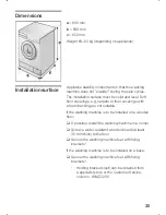 Preview for 35 page of Bosch WFO2466GB Instruction Manual And Installation Instructions