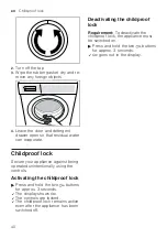 Preview for 40 page of Bosch WGA252X0GC User Manual And Assembly Instructions