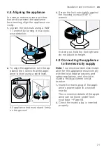 Preview for 21 page of Bosch WIW24306ES User Manual And Installation Instructions