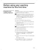 Preview for 9 page of Bosch WLF16164OE Operating And Installation Manual