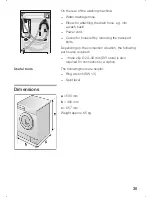 Preview for 35 page of Bosch WLF16164OE Operating And Installation Manual