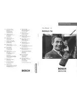 Bosch WORLD 718 User Manual preview