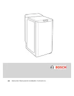 Preview for 1 page of Bosch WOT24455BY Instruction Manual And Installation Instructions