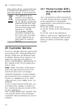 Preview for 52 page of Bosch WQG245A User Manual And Installation Instructions