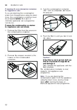 Preview for 52 page of Bosch WT47UHE9DN Installation And Operating Instructions Manual