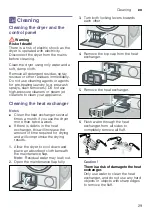 Preview for 29 page of Bosch WTG86260CL Installation And Operating Instructions Manual