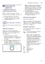 Preview for 25 page of Bosch WTN85201GB Installation And Operating Instructions Manual