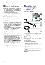 Preview for 12 page of Bosch WTR85TH1 Installation And Operating Instructions Manual