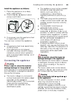 Preview for 15 page of Bosch WTR86T9SSN Installation And Operating Instructions Manual