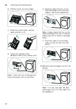 Preview for 42 page of Bosch WTR86T9SSN Installation And Operating Instructions Manual