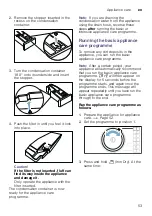 Preview for 53 page of Bosch WTU876BHSN Installation And Operating Instructions Manual