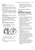 Preview for 15 page of Bosch WTU87RH1ES Installation And Operating Instructions Manual